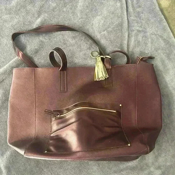 Bath & Body Works Maroon Tote - Picture 1 of 3